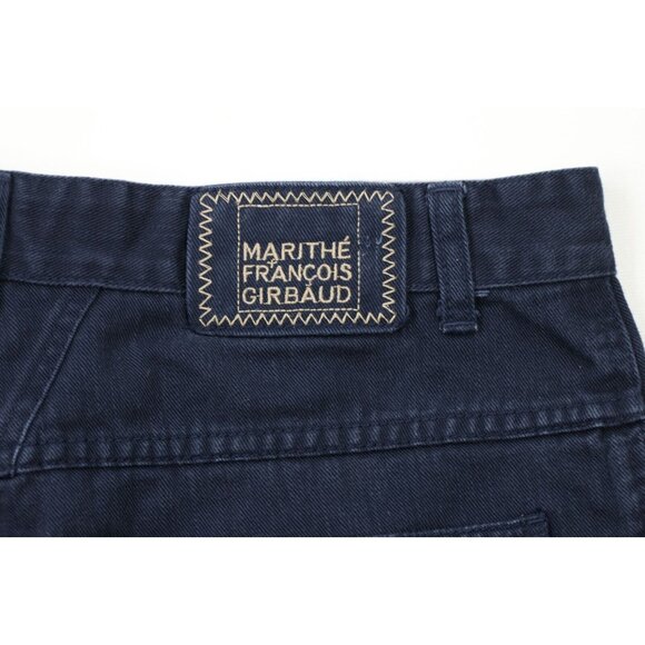 Vintage 90s Marithe Francois Girbaud Mens 34x33 Spell Out Baggy Fit Denim Jeans - Picture 16 of 16